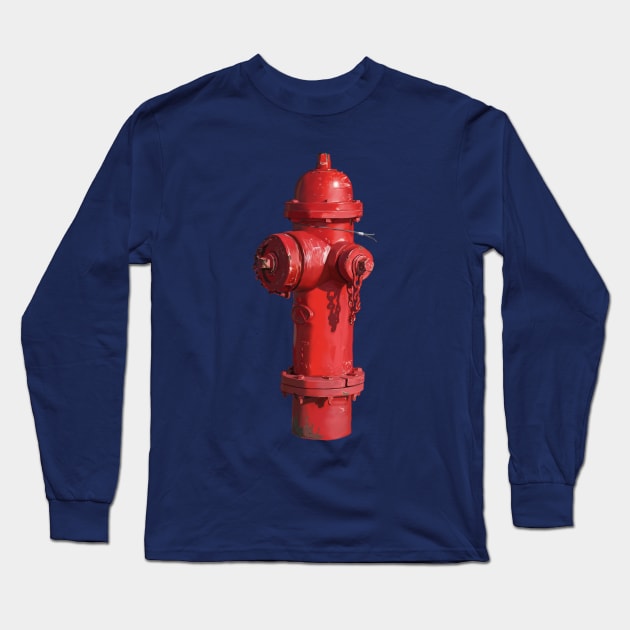 Fire Hydrant Long Sleeve T-Shirt by Khalico